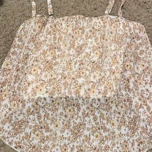 Floral print flowy tank top size xs